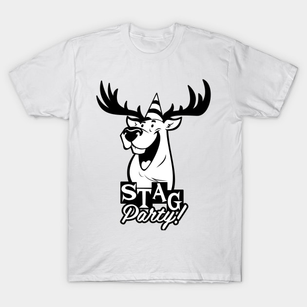 Retro Stag Party T-Shirt by Wardellb